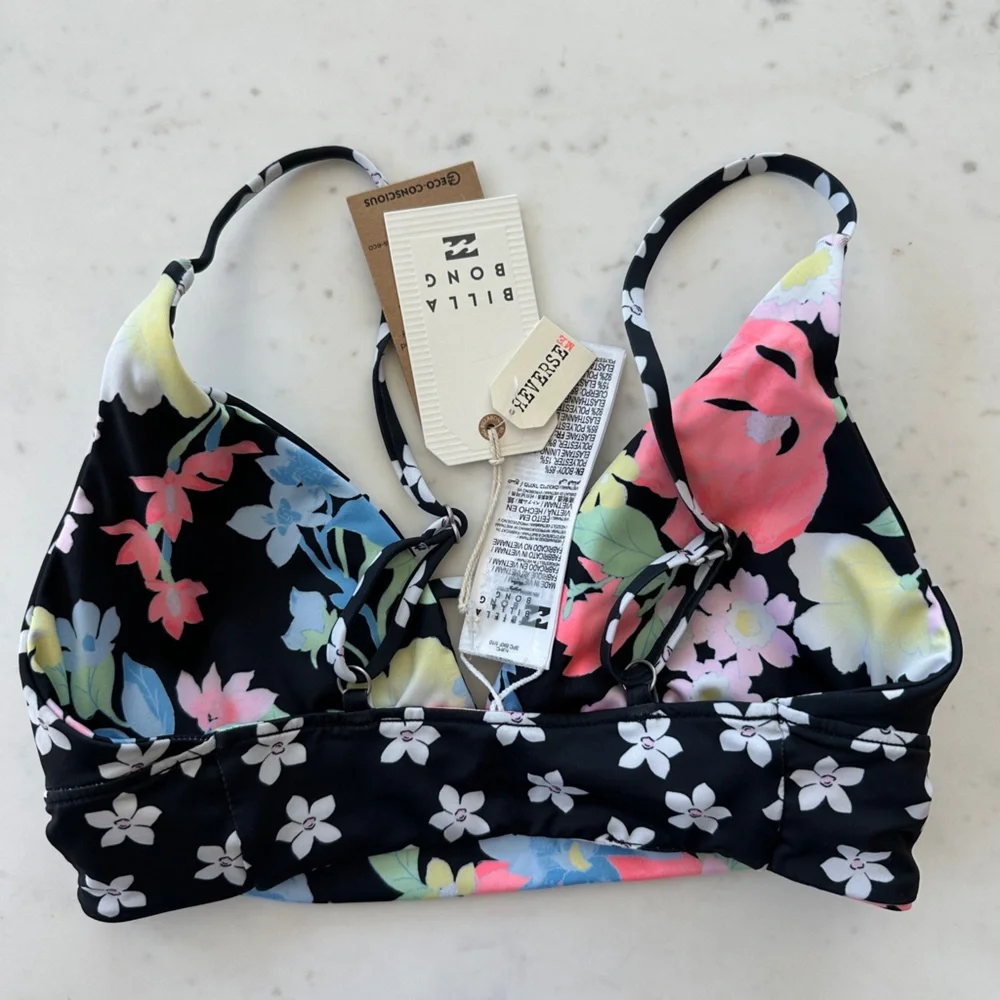 NWT Billabong WOMEN'S FEELIN TROPICAL RV V NECK CAMI - Picture 6 of 7